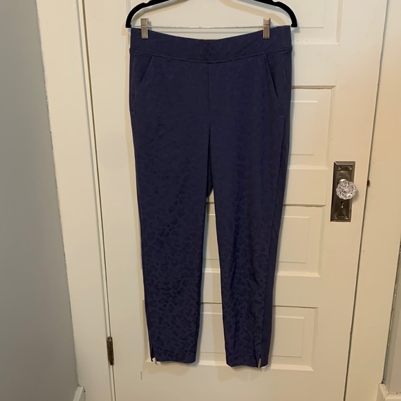 Athleta Brooklyn Textured Ankle Work Professional Waistband Pant Sz 10 - Picture 3 of 12